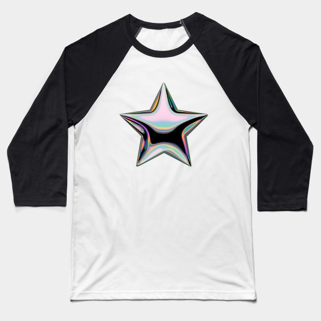 Holo STAR ~ Baseball T-Shirt by dinaaaaaah